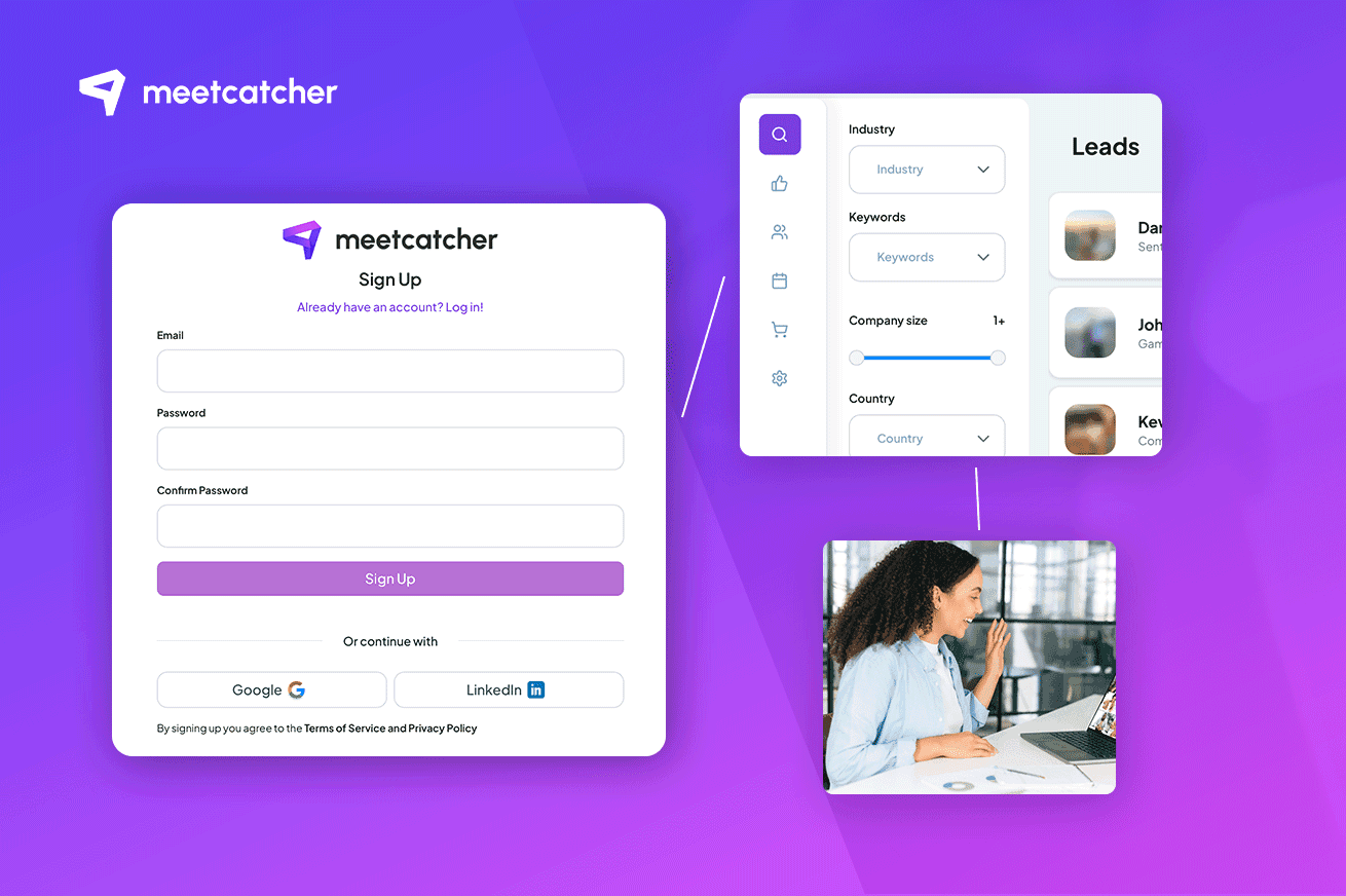Organizing meetings on Meetcatcher